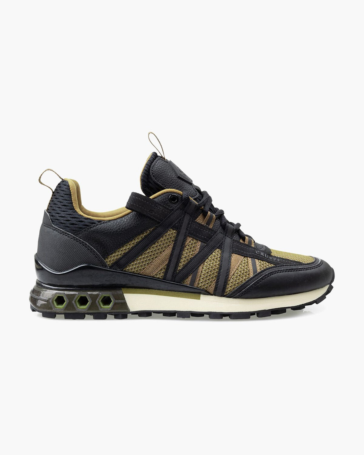 Cruyff Fearia Hex-Tech Trainer Black/Dull Gold