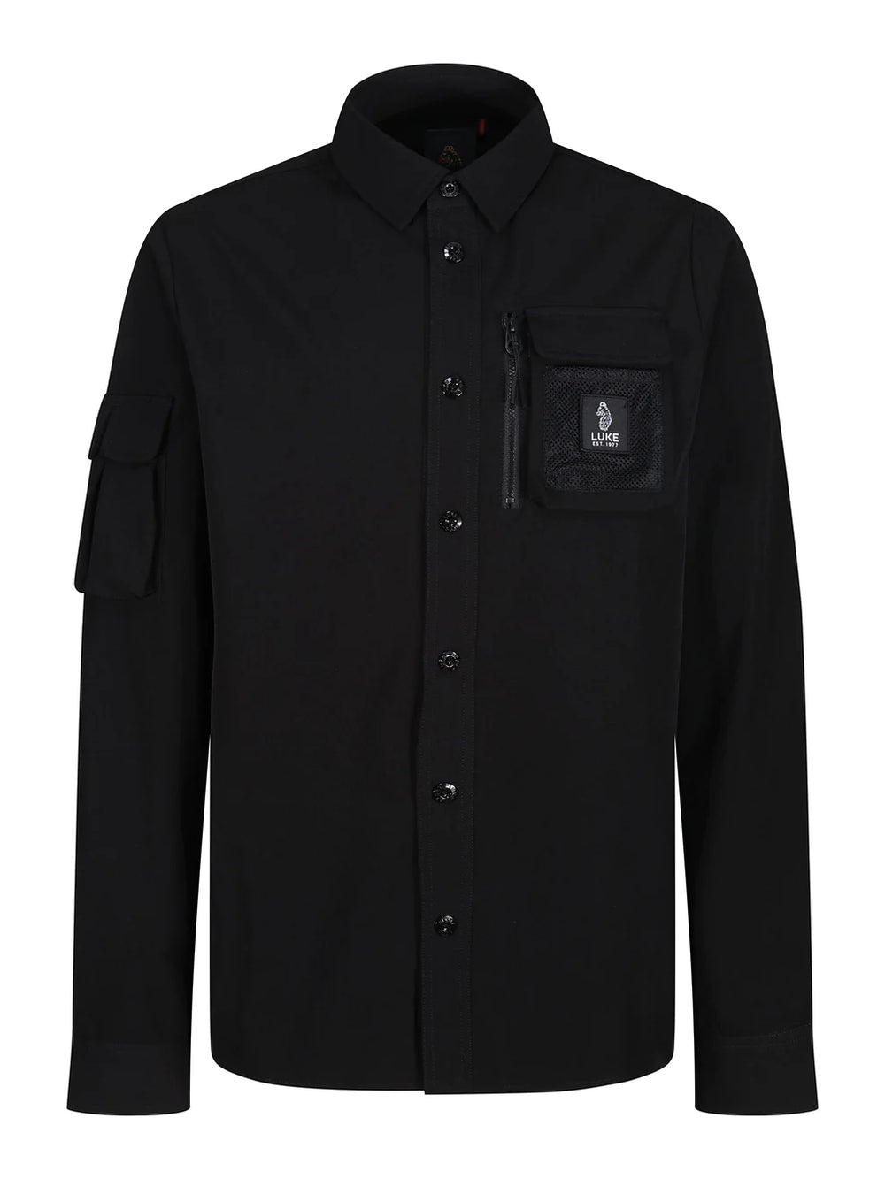 Luke Hulun Pocket Detail Shirt Black